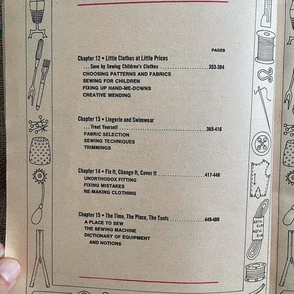 Vintage Sewing Book - Softcover large reference book - 1972 - Picture 6 of 13